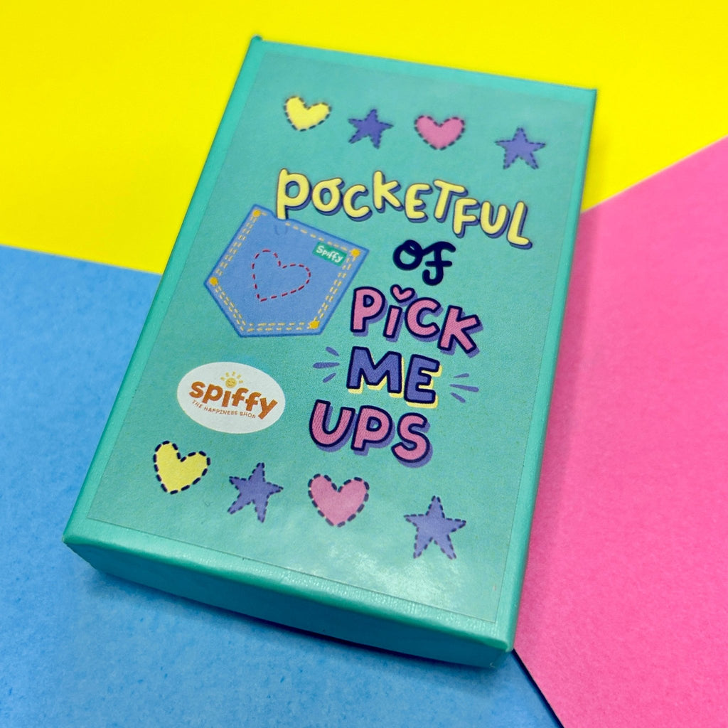 Pocketful of Pick - Me - Up Cards - 30 Motivational Reminder Quote Cards - Spiffy - The Happiness Shop