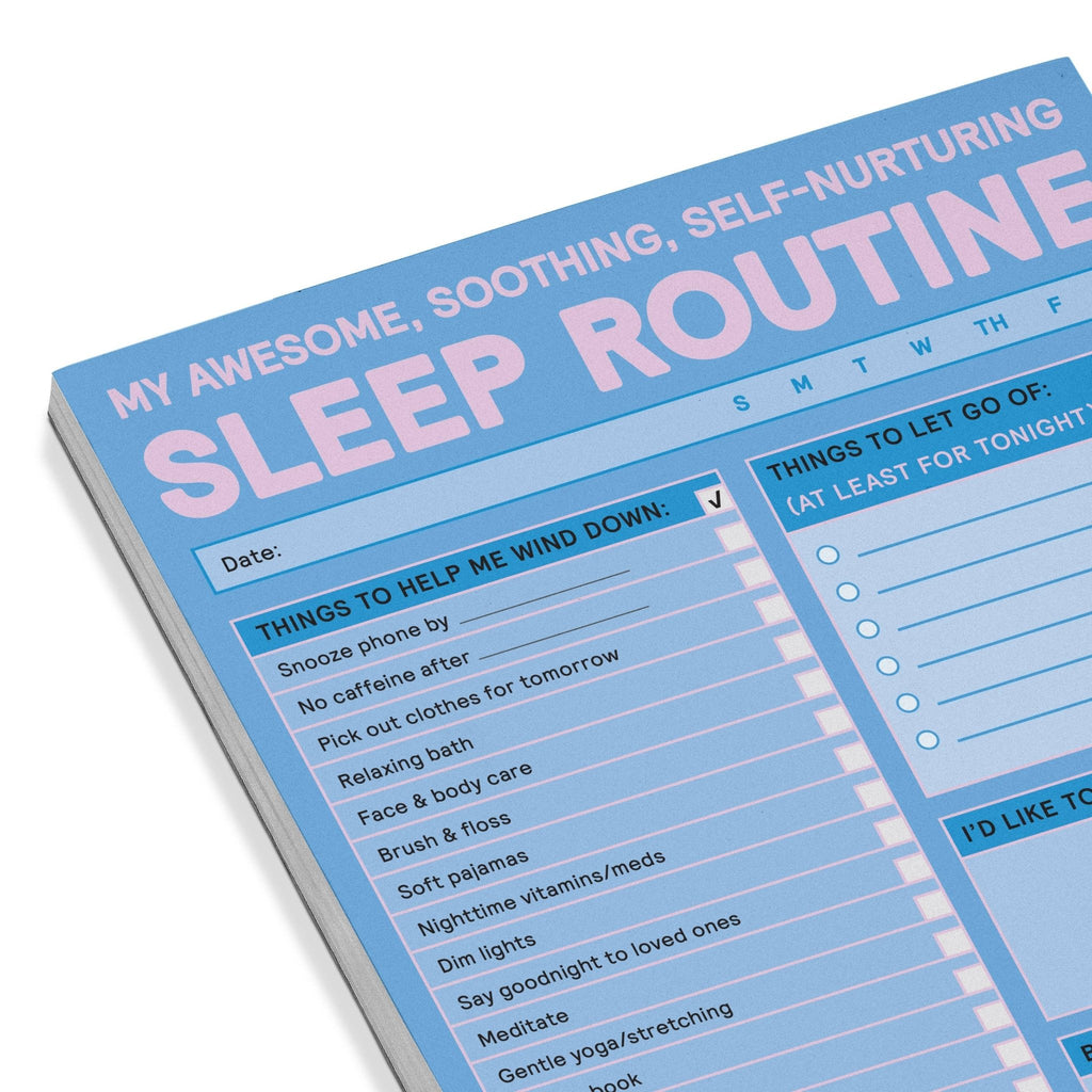 Sleep Routine - Self - Care Notepad - Spiffy - The Happiness Shop