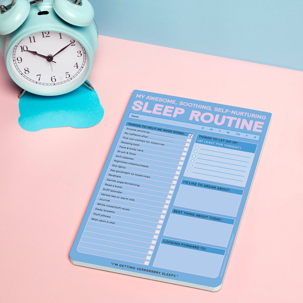 Sleep Routine - Self - Care Notepad - Spiffy - The Happiness Shop