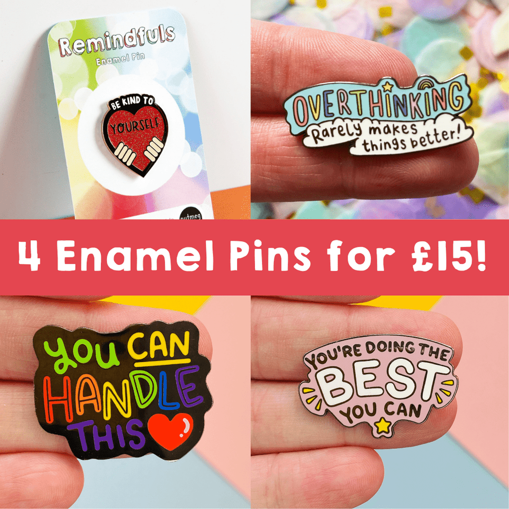 Spiffy Faves Enamel Pin Bundle - 4 for £15! - Spiffy - The Happiness Shop