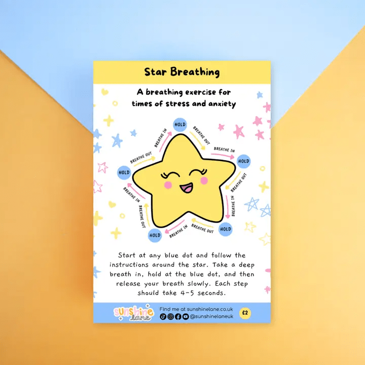 Star Breathing Sticker Sheet - Spiffy - The Happiness Shop