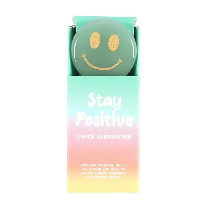 Stay Positive Aventurine Happy Face Crystal - Spiffy - The Happiness Shop