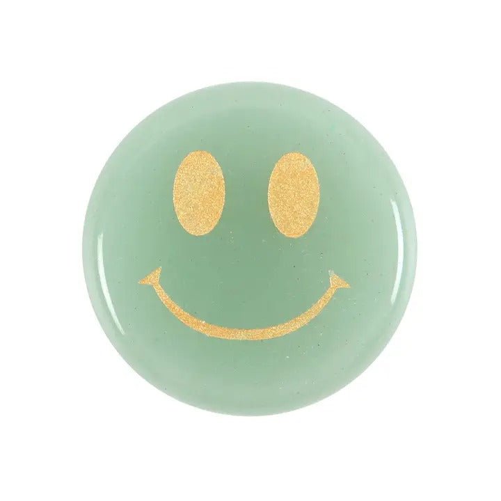 Stay Positive Aventurine Happy Face Crystal - Spiffy - The Happiness Shop