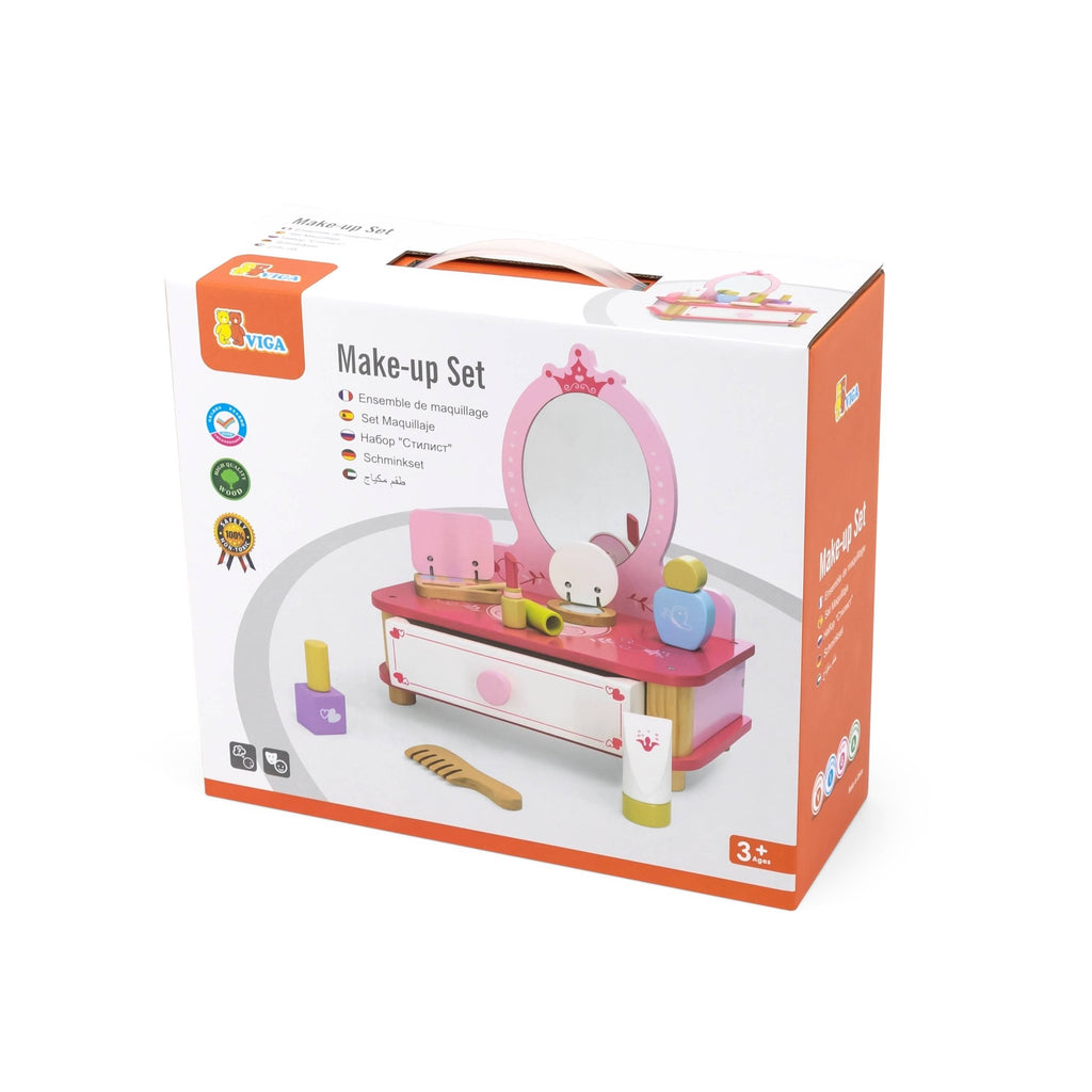 Table Top Make Up Set and Dressing Box - Wooden Role Play Set - Spiffy - The Happiness Shop