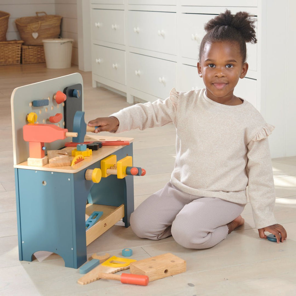 Table Top Tool Bench - Wooden DIY Role Play Set - Spiffy - The Happiness Shop