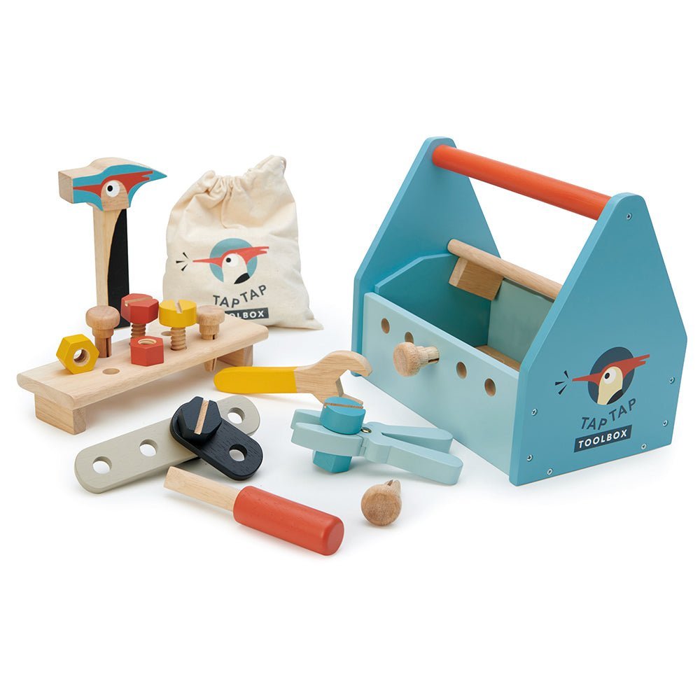 Tap Tap Tool Box - Wooden DIY Role Play Set - Spiffy - The Happiness Shop