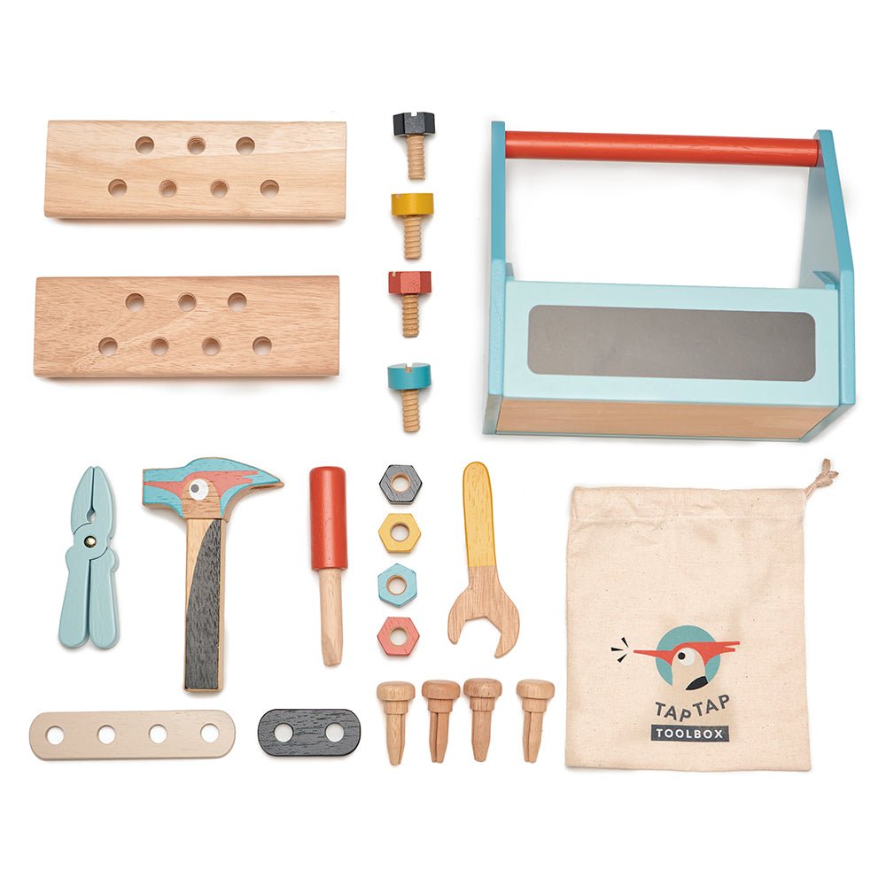 Tap Tap Tool Box - Wooden DIY Role Play Set - Spiffy - The Happiness Shop