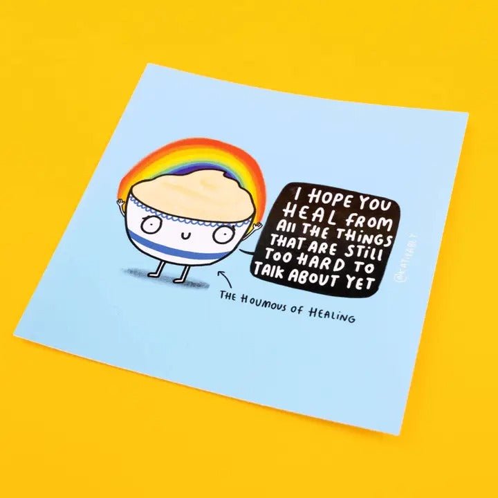 The Houmous of Healing Vinyl Sticker - Spiffy - The Happiness Shop