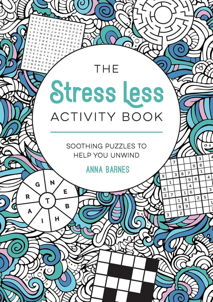 The Stress Less Activity Book: Soothing Puzzles to Help You Unwind - Spiffy - The Happiness Shop