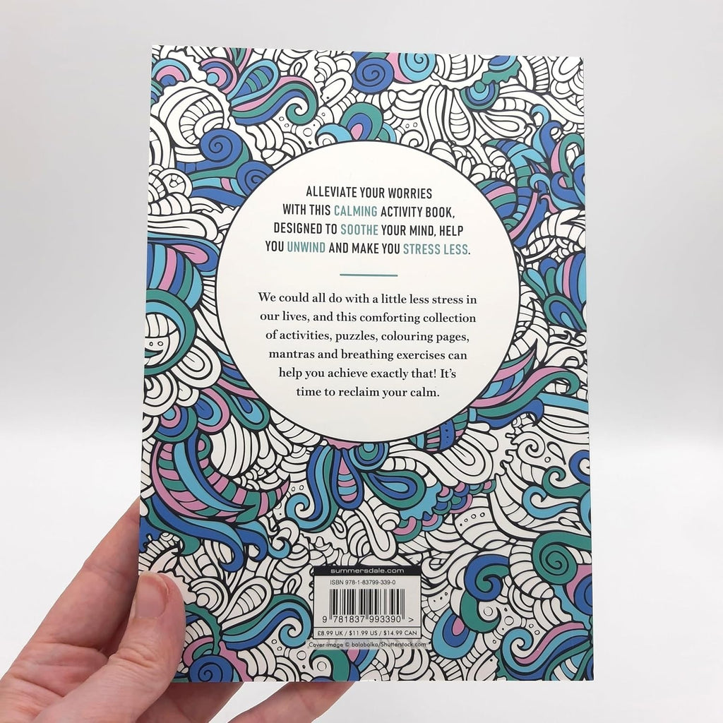 The Stress Less Activity Book: Soothing Puzzles to Help You Unwind - Spiffy - The Happiness Shop