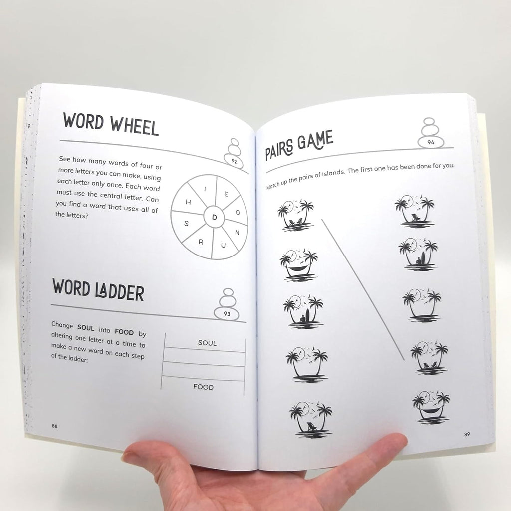 The Stress Less Activity Book: Soothing Puzzles to Help You Unwind - Spiffy - The Happiness Shop