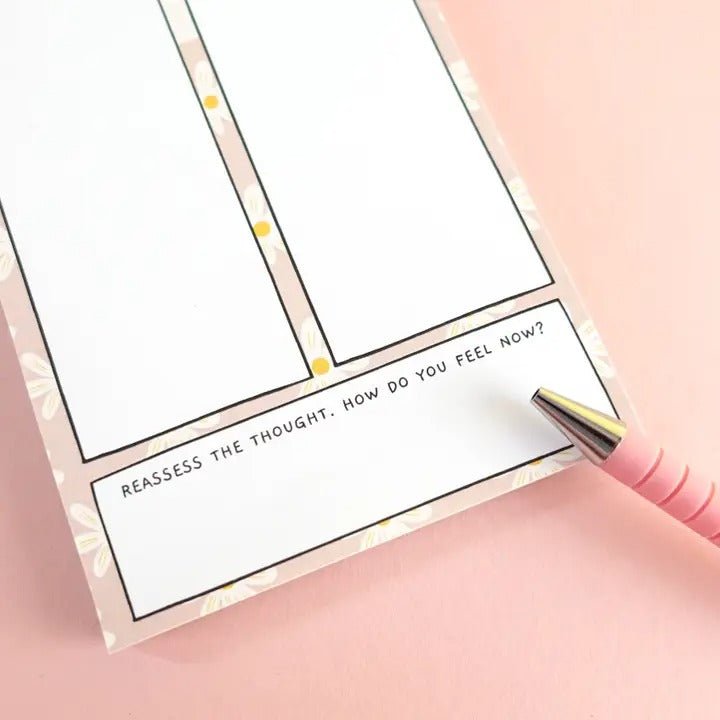 Thoughts vs Facts Notepad - Challenge Negative Thoughts - Spiffy - The Happiness Shop
