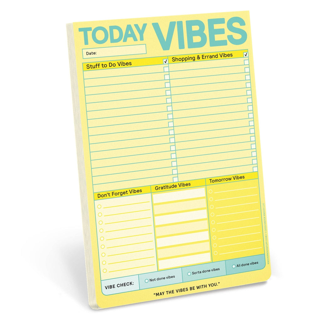 Today Vibes - Self - Care Notepad - Spiffy - The Happiness Shop