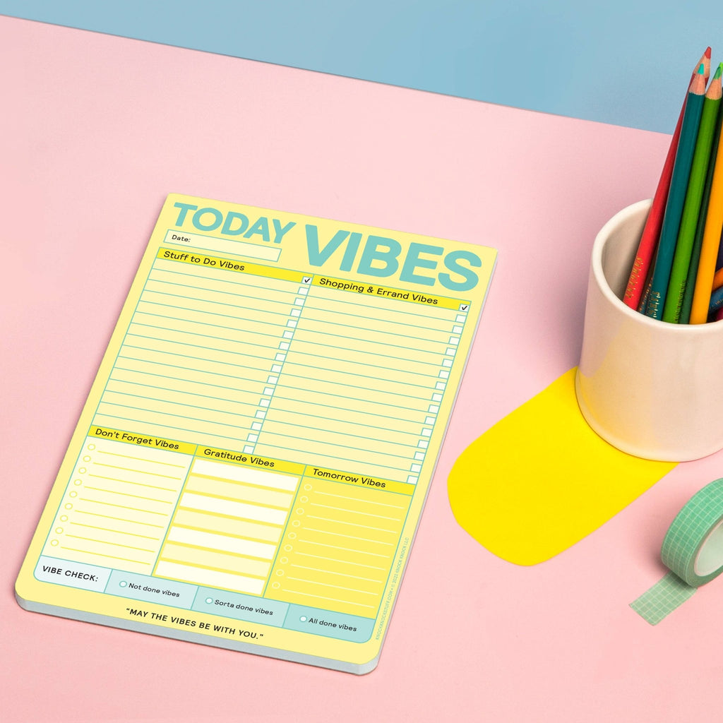 Today Vibes - Self - Care Notepad - Spiffy - The Happiness Shop