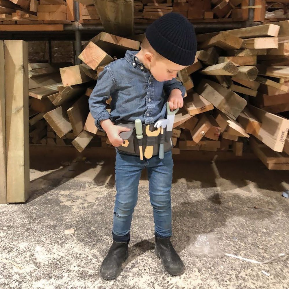 Tool Belt - Wooden DIY Role Play Set - Spiffy - The Happiness Shop