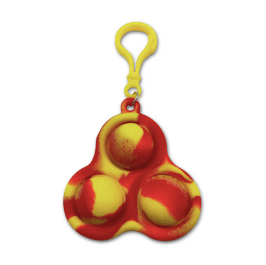 Triple Push Popper Keyring - 30 for £20! - Spiffy - The Happiness Shop