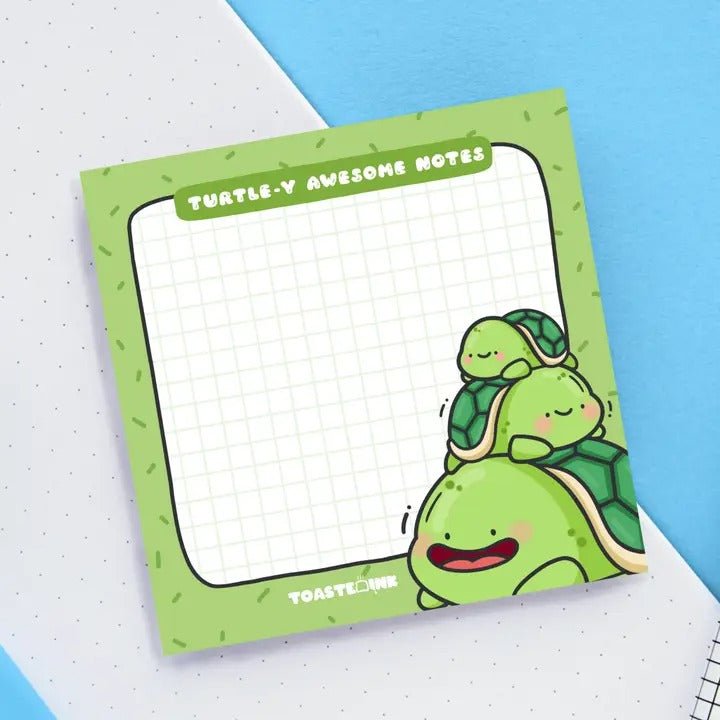 Turtle Sticky Notes - Cute Memo Pads - Spiffy - The Happiness Shop