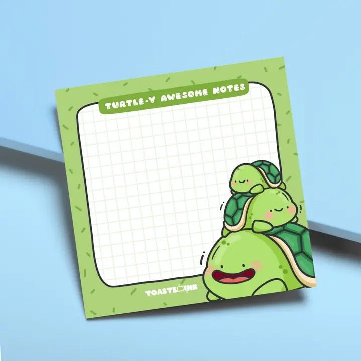 Turtle Sticky Notes - Cute Memo Pads - Spiffy - The Happiness Shop