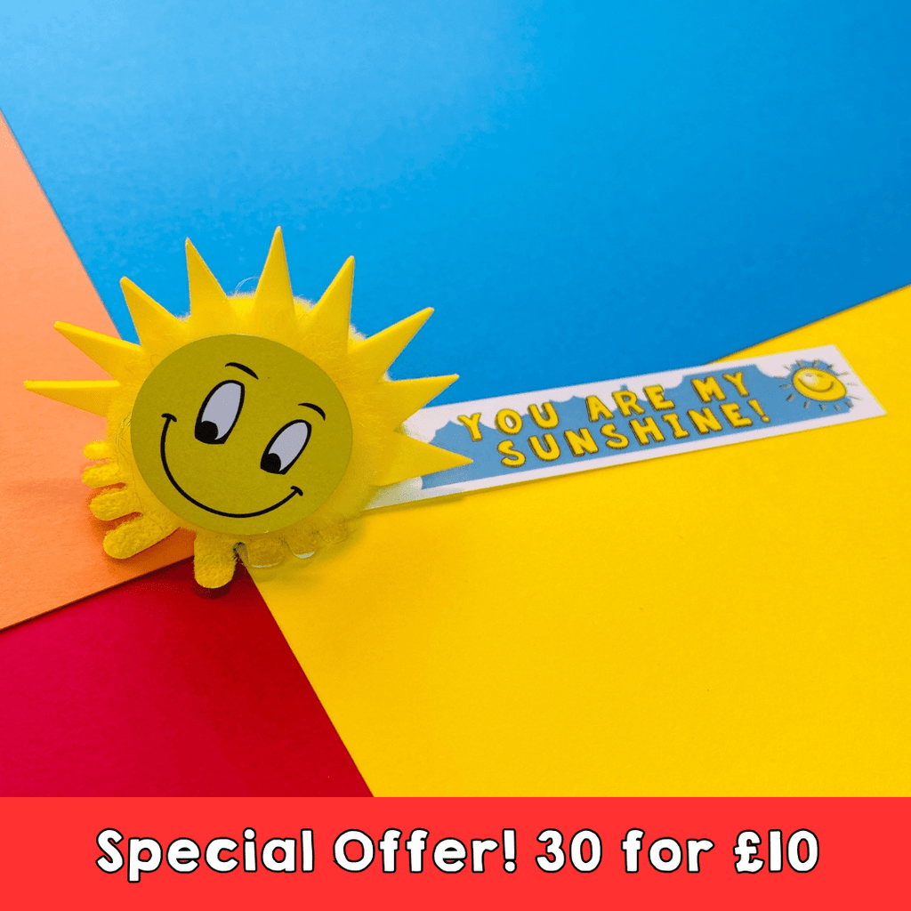 You Are My Sunshine Fluffy Mascot - 30 for £10! - Spiffy - The Happiness Shop