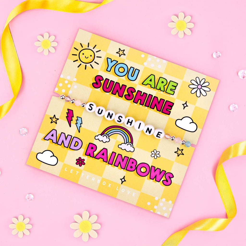 You Are Sunshine and Rainbows - Sunshine Beaded Bracelet - Spiffy - The Happiness Shop