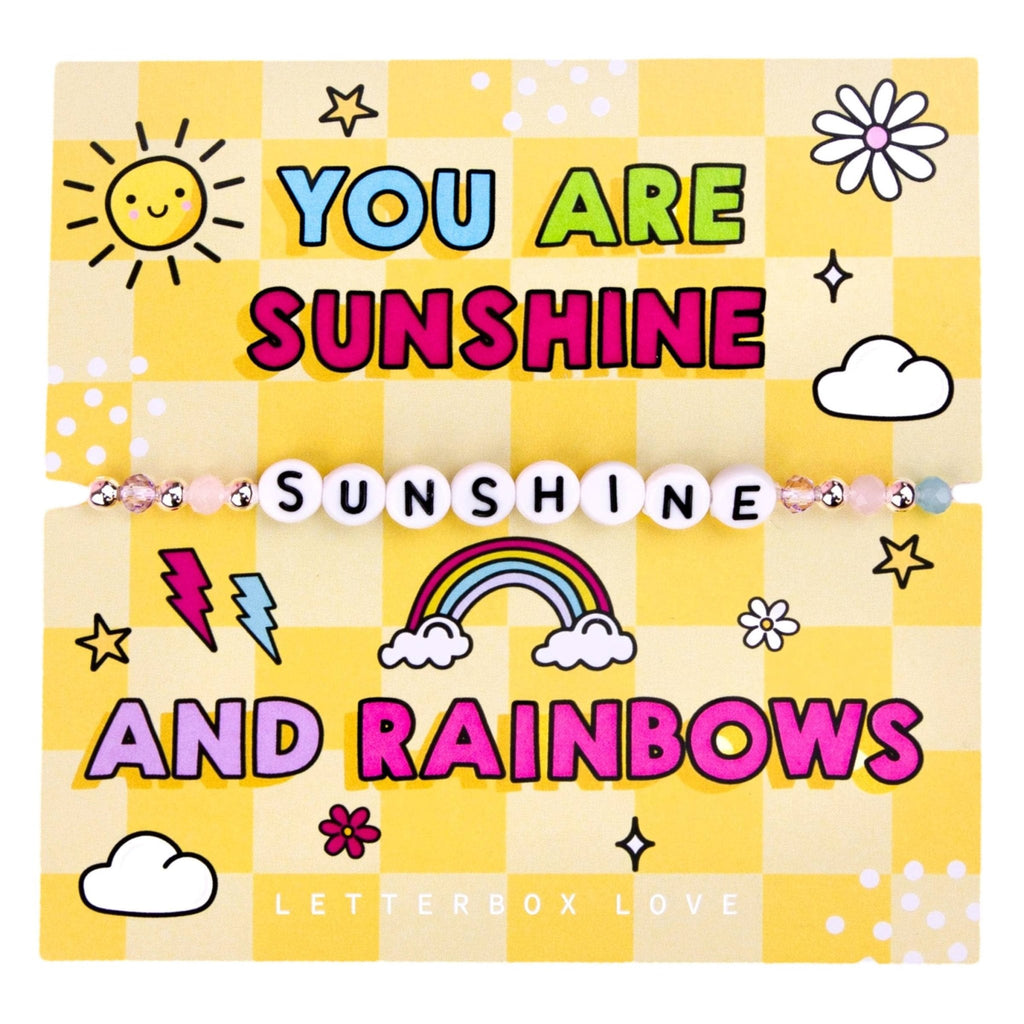 You Are Sunshine and Rainbows - Sunshine Beaded Bracelet - Spiffy - The Happiness Shop