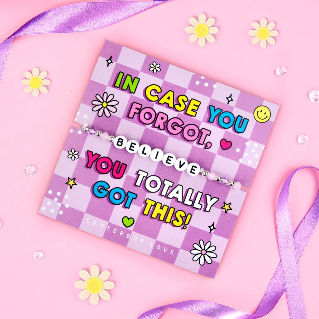 You Totally Got This - Believe Beaded Bracelet - Spiffy - The Happiness Shop