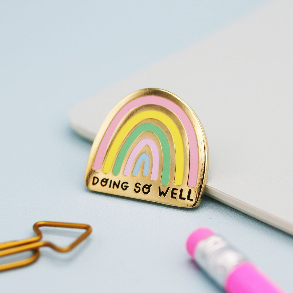 Doing So Well - Enamel Pin by Jess Rachel Sharp - Spiffy