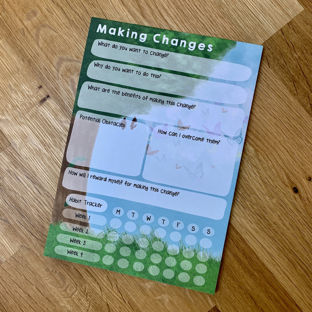 Making Changes - Habit Tracker A5 Notepad - Spiffy