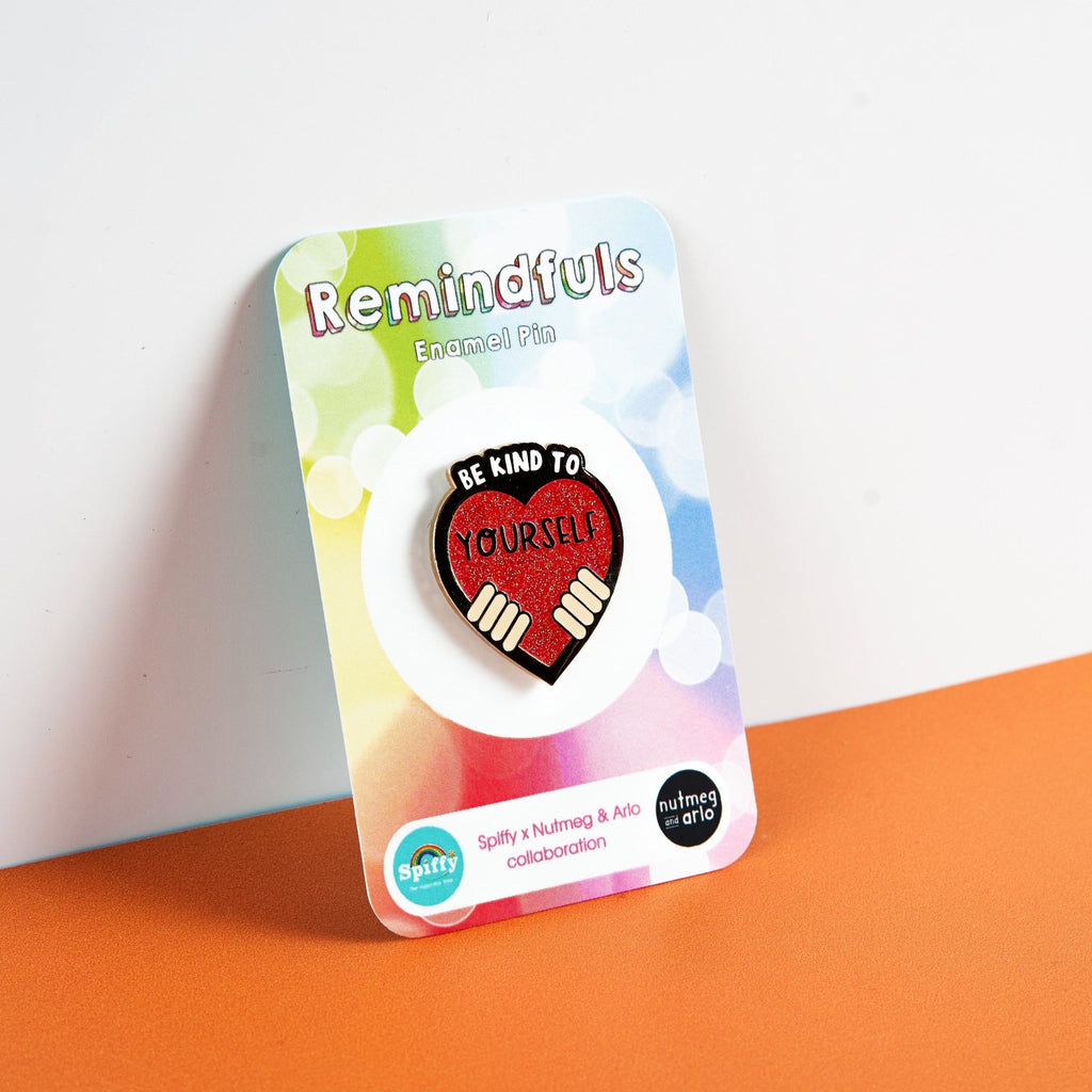 Be Kind to Yourself - Remindfuls Enamel Pin - Light Skin Tone - Spiffy - The Happiness Shop