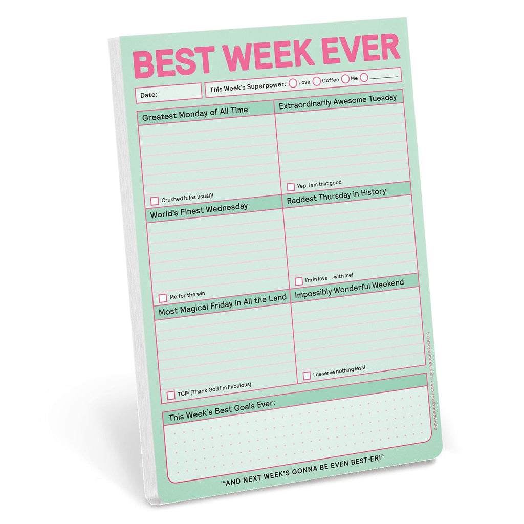Best Week Ever Pad (Pastel Version) - Spiffy - The Happiness Shop