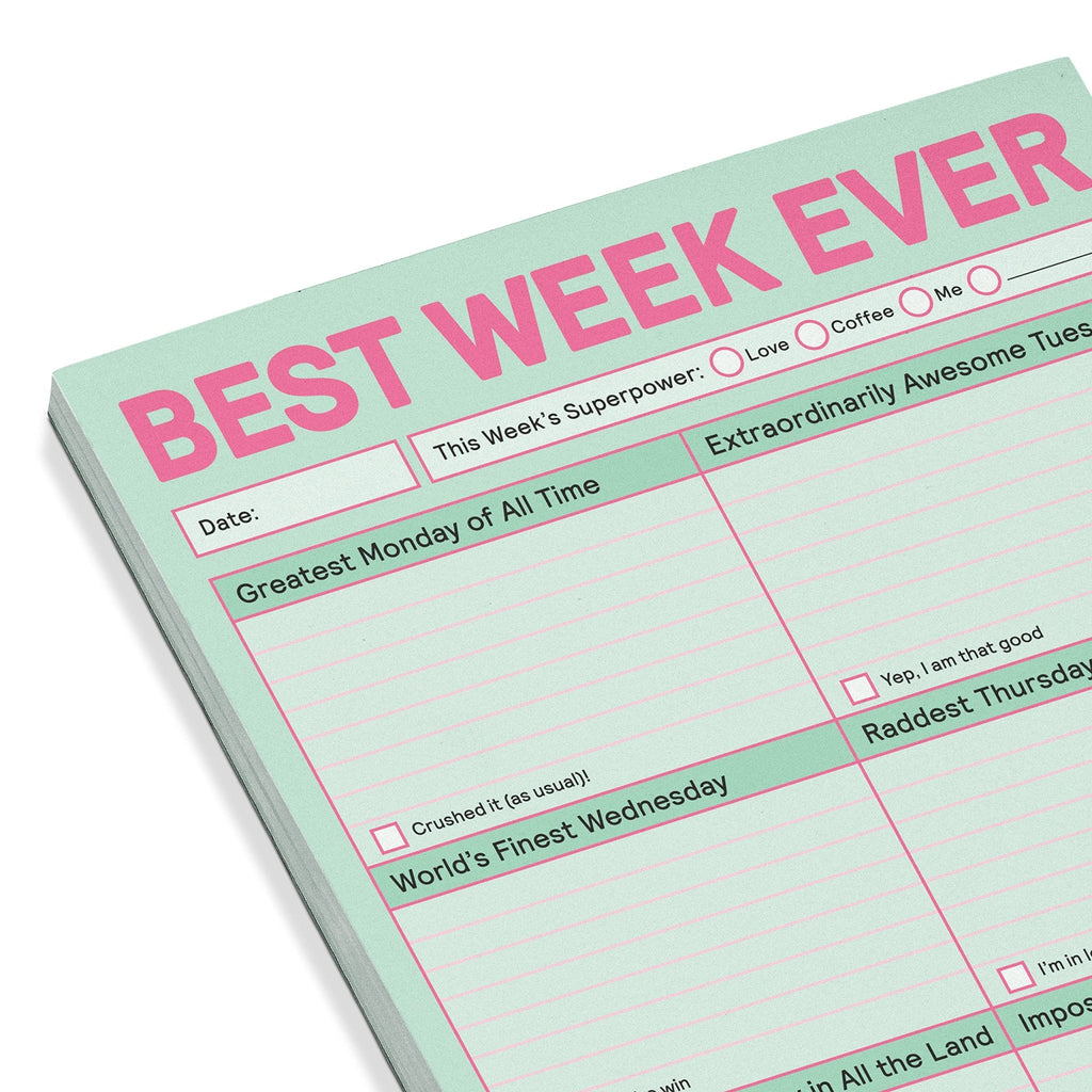 Best Week Ever Pad (Pastel Version) - Spiffy - The Happiness Shop