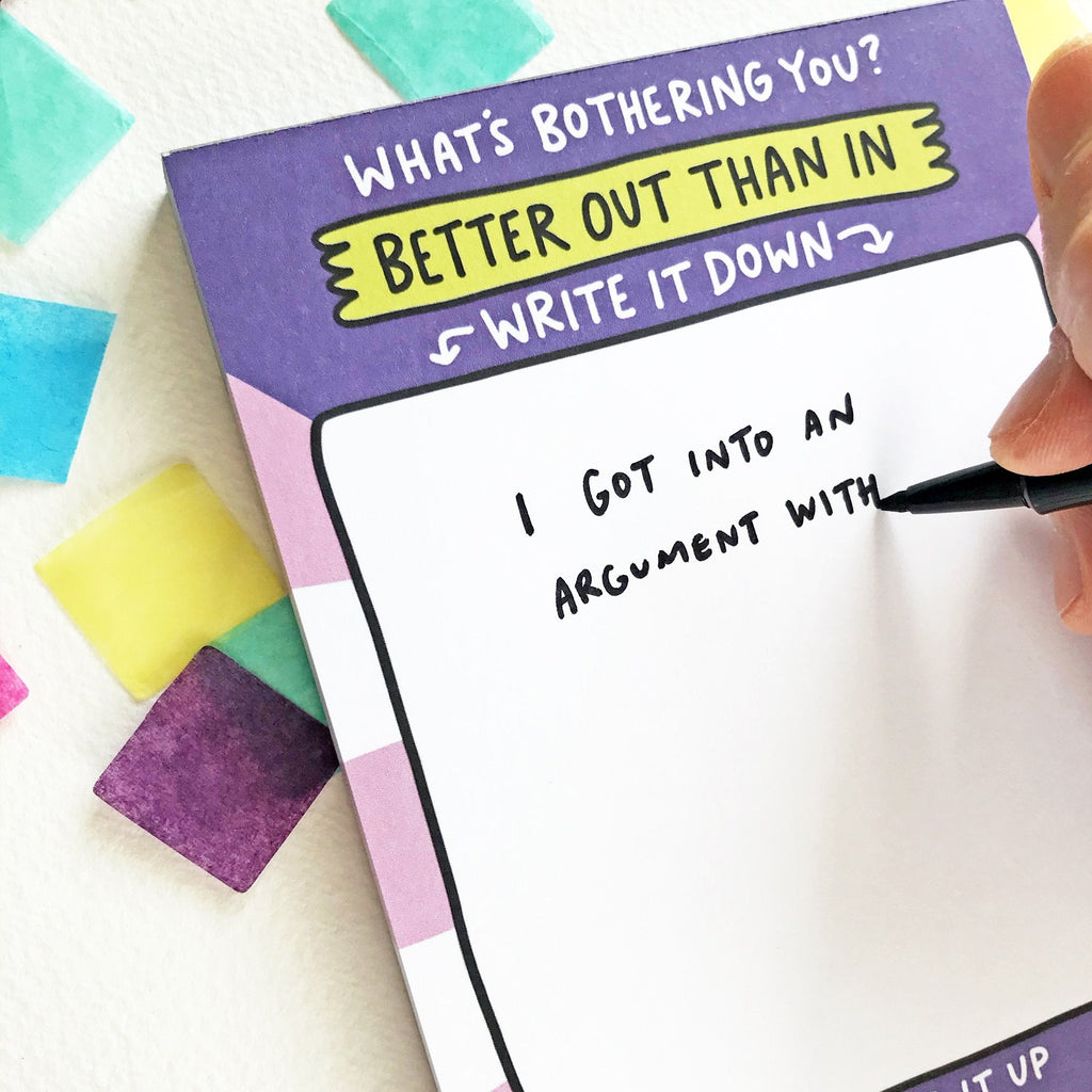 Better Out Than In Notepad by Angela Chick - Spiffy - The Happiness Shop