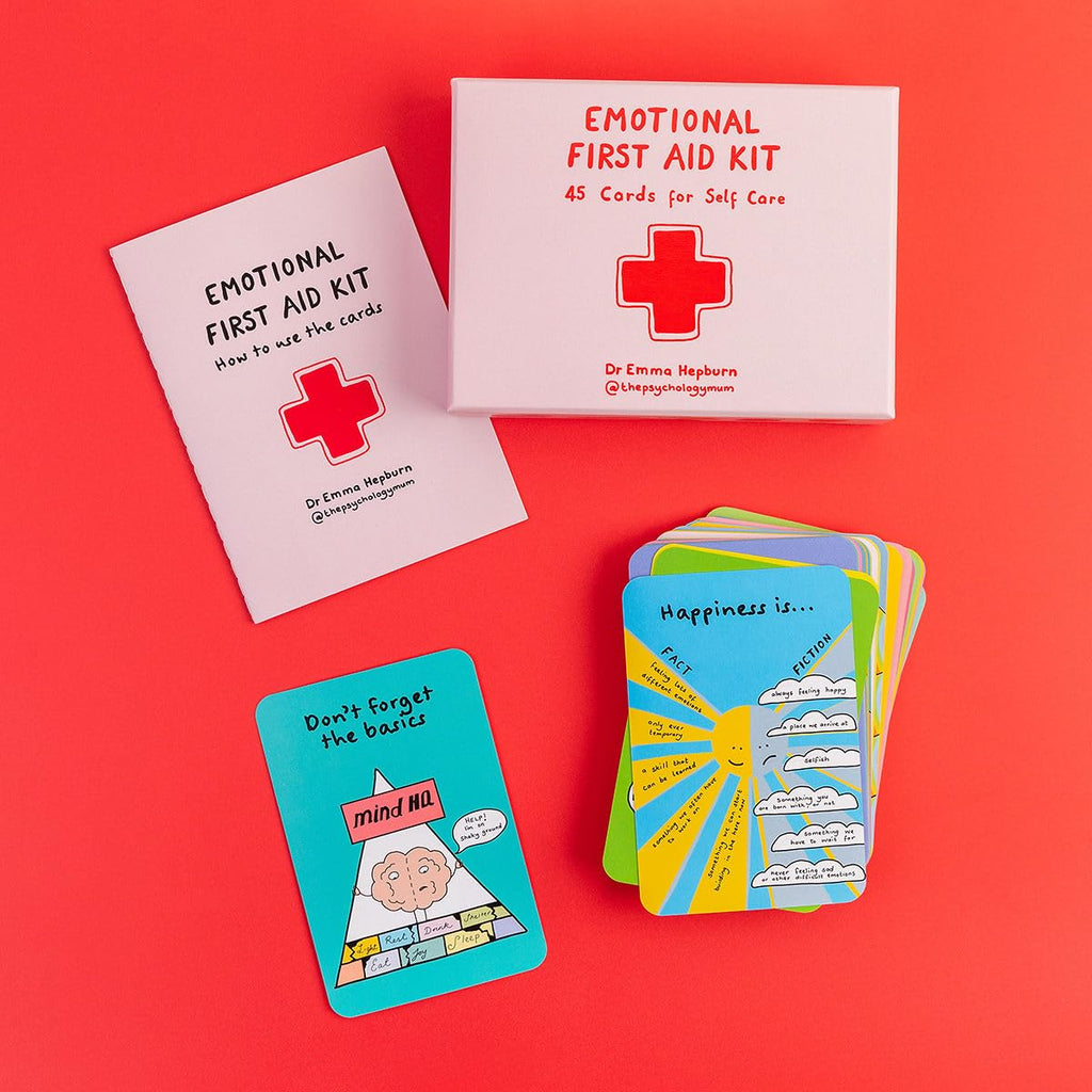 Emotional First Aid Kit: 45 Cards for Self Care by Dr Emma Hepburn - Spiffy - The Happiness Shop