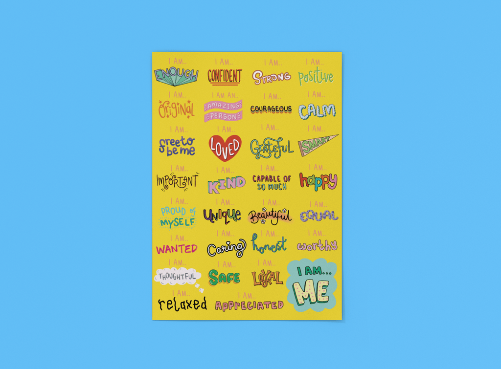 I Am... Affirmations Poster - Spiffy - The Happiness Shop