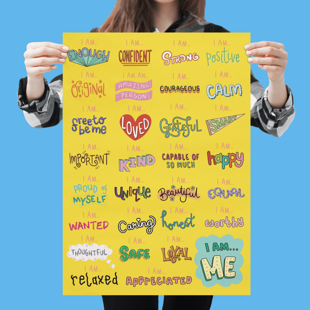 I Am... Affirmations Poster - Spiffy - The Happiness Shop