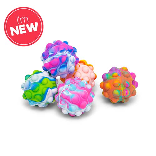 Mega Push Poppers Fidget Ball (10cm) - Spiffy - The Happiness Shop