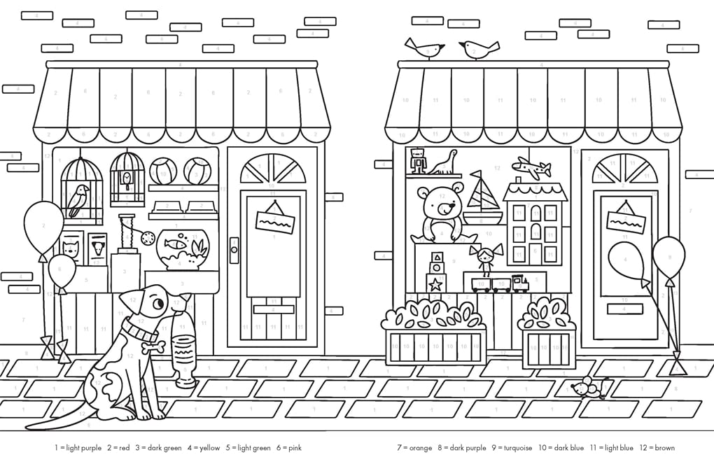 Mindful Colouring by Numbers for Kids - Spiffy - The Happiness Shop