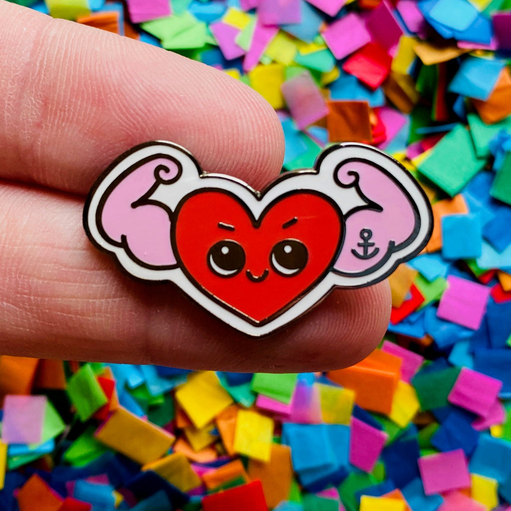 Never Forget How Strong You Really Are Enamel Pin - Spiffy - The Happiness Shop