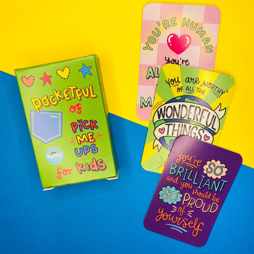 Pocketful of Pick-Me-Up Cards for Kids - Spiffy - The Happiness Shop