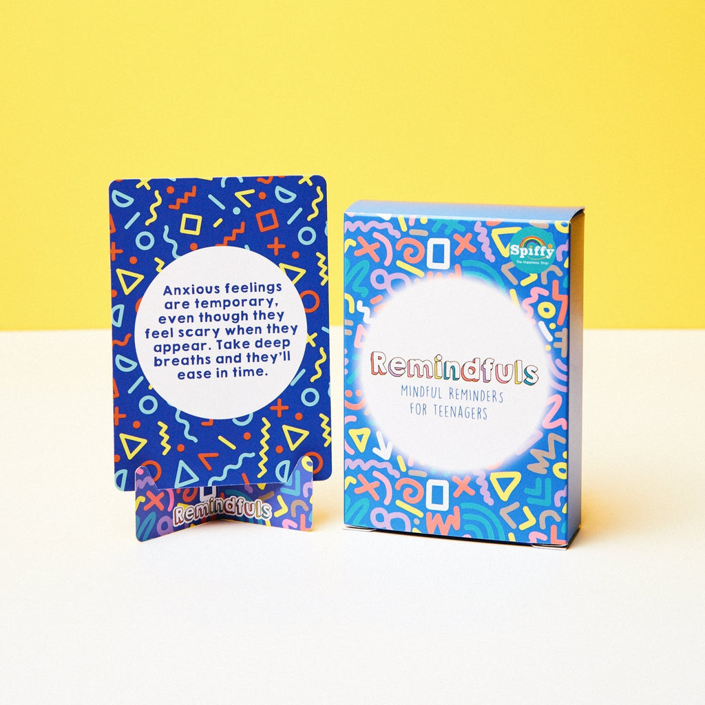 Remindfuls - Mindful Reminders for Teenagers - Motivational Card Deck for 12 to 18 Year Olds - Spiffy - The Happiness Shop