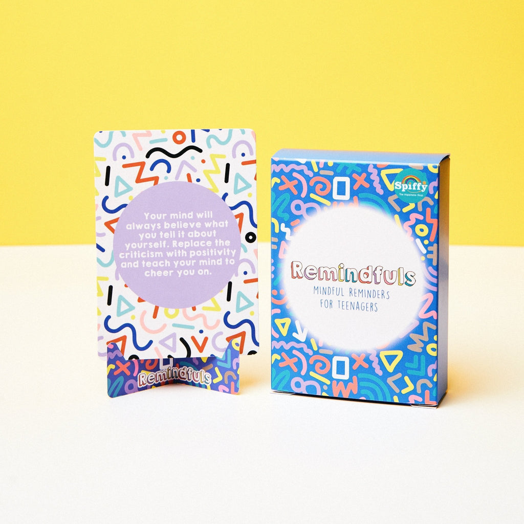 Remindfuls - Mindful Reminders for Teenagers - Motivational Card Deck for 12 to 18 Year Olds - Spiffy - The Happiness Shop