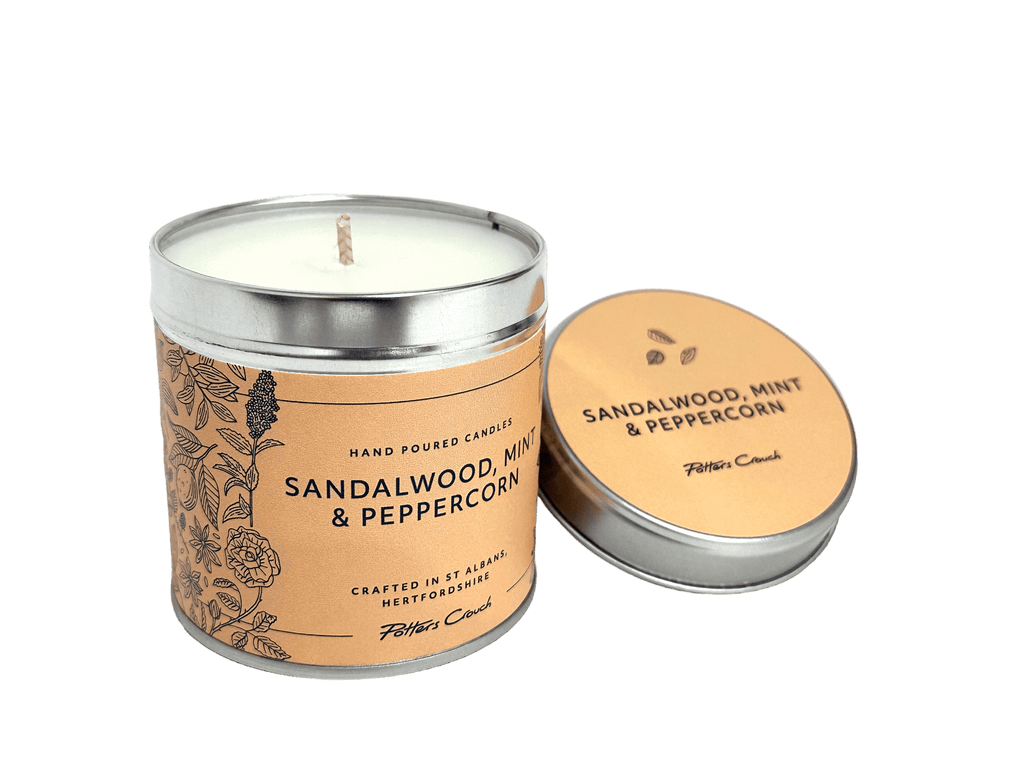 Sandalwood, Mint and Peppercorn Wellness Candle - Spiffy - The Happiness Shop