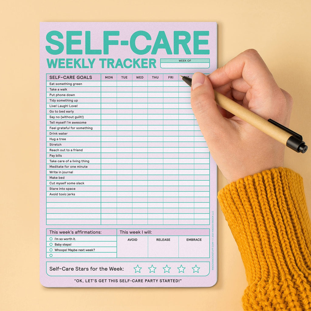 Self-Care Weekly Tracker Pad (Pastel Version) - Spiffy - The Happiness Shop