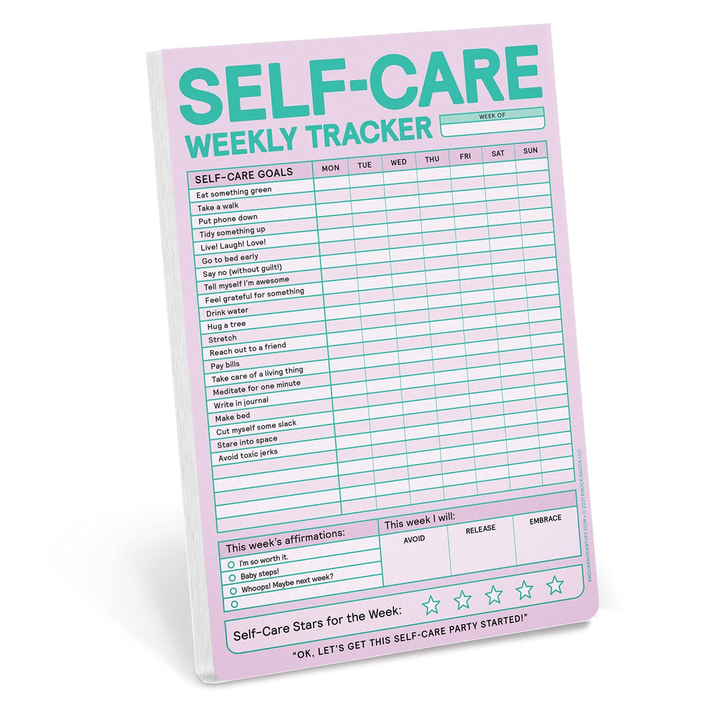 Self-Care Weekly Tracker Pad (Pastel Version) - Spiffy - The Happiness Shop
