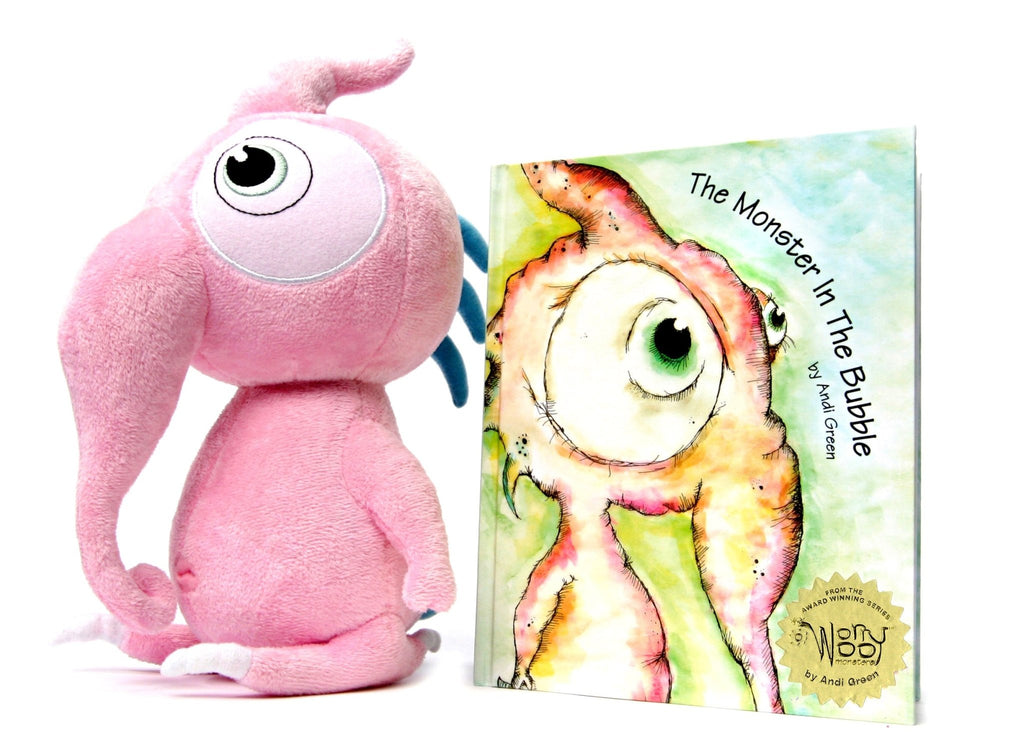 Squeek - The Monster In The Bubble - WorryWoo Book - Spiffy - The Happiness Shop