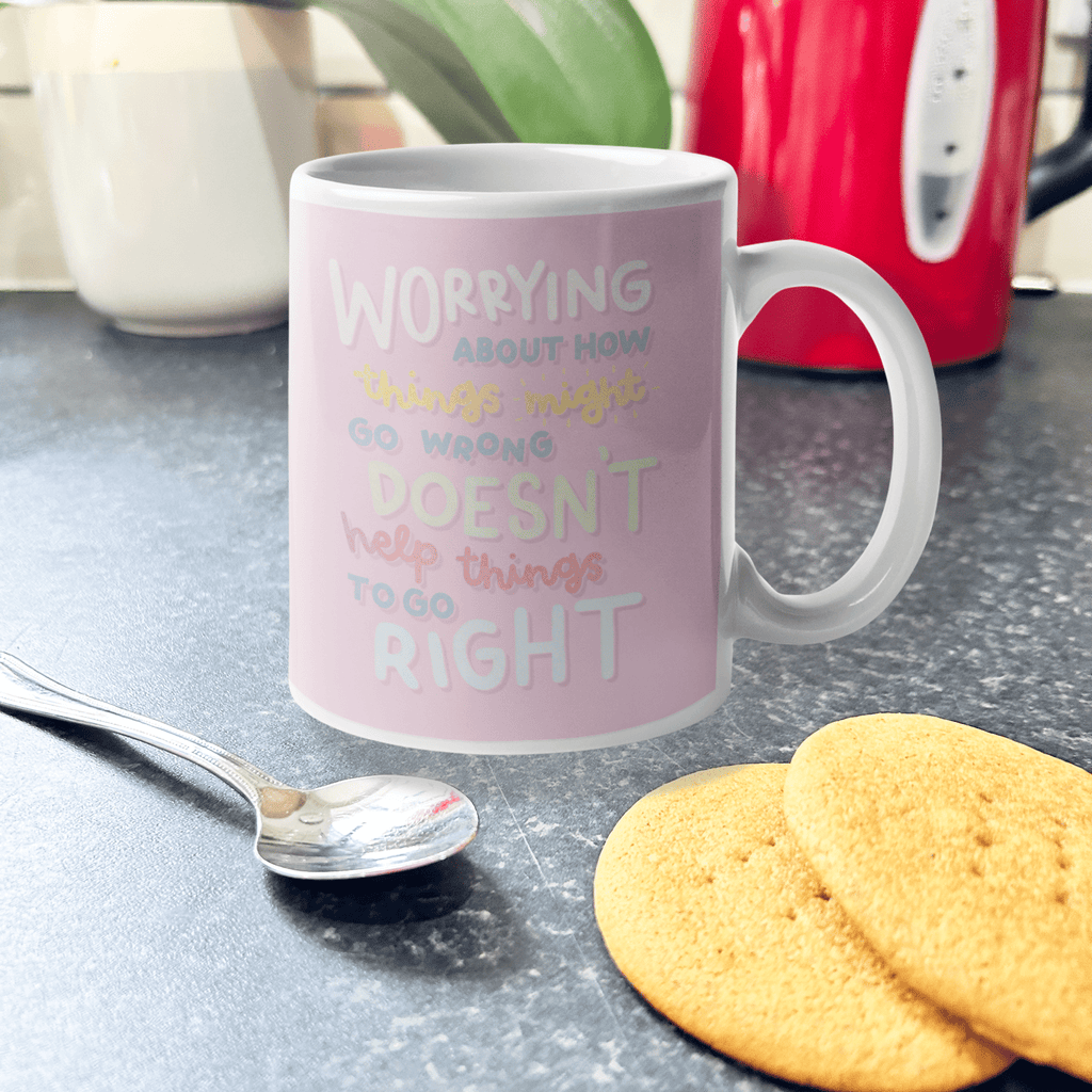 Worrying Doesn't Help Mug - Spiffy - The Happiness Shop