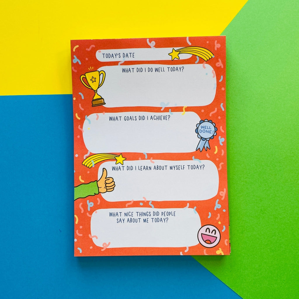 Wow, I'm Awesome! A5 Self-Esteem and Confidence Booster Notepad Planner - 100 pages - Spiffy - The Happiness Shop