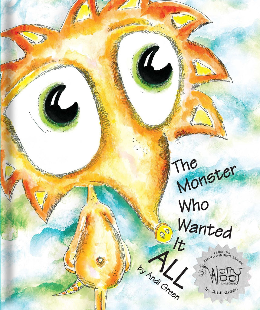 Zelly - The Monster Who Wanted It All - WorryWoo Book - Spiffy - The Happiness Shop
